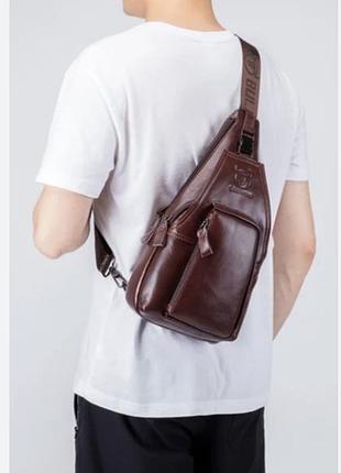 Сумка bullcaptain leather шкіра