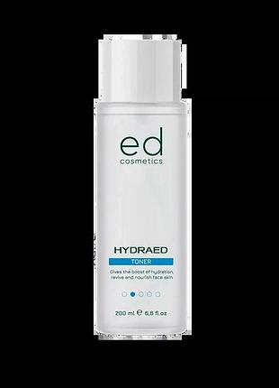 Зволожувальний тонік з амінокислотами hydraed toner ed cosmetics 200 мл