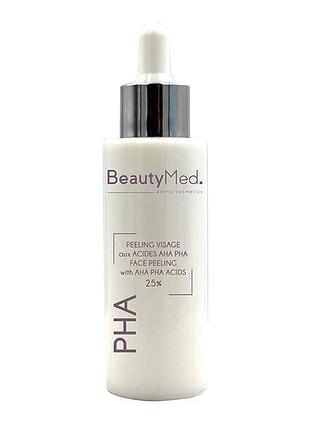 Пілінг з aha/pha кислотами 25% з глюканолактоном, peeling with aha pha acid beautymed 50 мл