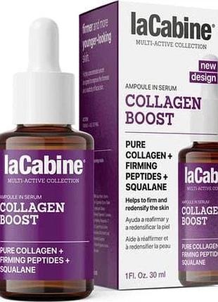 Сироватка з колагеном для пружності шкіри обличчя collagen boost lacabine 30 мл