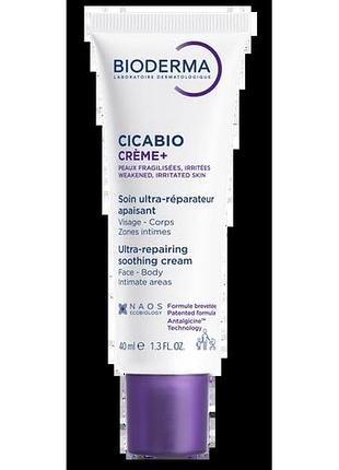 Биодерма сикабио + крем восстанавливающий bioderma cicabio + creme 40 мл (a01001900)