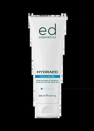 Мицеллярный очищающий гель hydraed micellar gel ed cosmetics 200 мл
