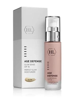 Зволожующий крем holy land с тонувальним ефектом age defense glow sense spf 15 50 мл
