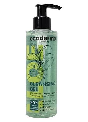 Гель для умывания ecoderma з алое вера та гиалуроновой кислотою aloe & hyaluronic 200 мл