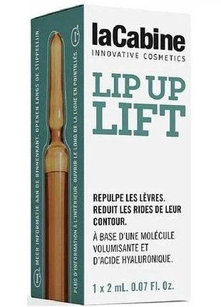 Концентрована зволожувальна сироватка для губ lip up lift ampoules lacabine 2 мл