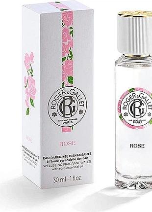 Парфумована вода троянда roger & gallet eau parfumée bienfaisante rose 30 мл