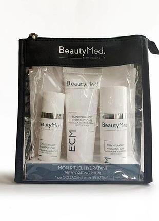 Набір з колагеном і еластином collagen & elastin serum cream mask beautymed 30мл+50мл+75мл