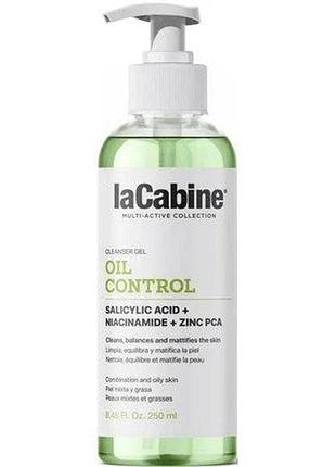Гель для вмивання для комбінованої та жирної шкіри oil control cleansing gel lacabine 250 мл