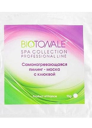 Пілінг що самонагрівається - маска з журавлиною biotonale 15 g саше