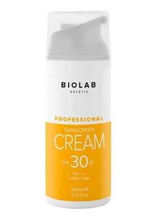 Крем з spf 30+ sunscreen cream biolab estetic 100 мл