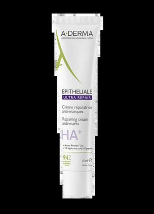 Восстановление крем a-derma epithéliale ultra repair creme reparatrice ha+ 40 мл