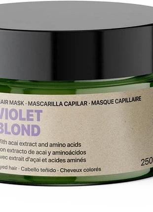 Маска ecoderma для світлого волосся з ягодами асаї та амінокислотами violet blond 250 мл