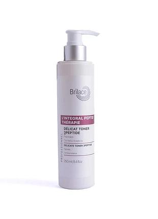 Деликатний тонер delicate toner 3peptide brilace 250 мл