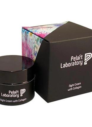 Нічний крем для обличчя з колагеном pelart laboratory trifolium pretense line night cream with collagen 50 мл
