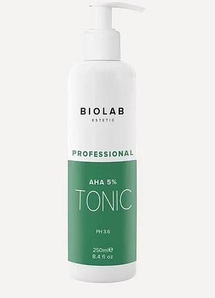 Тонiк аха кислоти 5% axa 5% tonic biolab estetic 250 мл