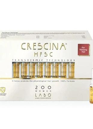 Средство для росту волосся для женщин hfsc transdermic 200 crescina 20 ампул