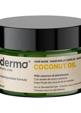 Маска ecoderma для сухого або ослабленого волосся з кокосовою олиею та олиею ши coconut oil 250 мл
