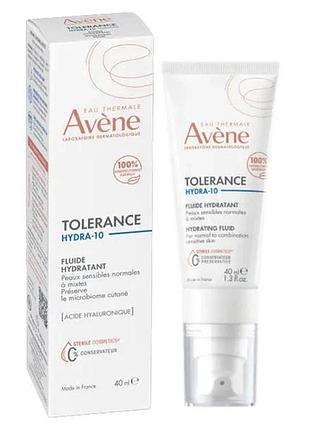 Avene толеранс гидра-10 флюид увлажняющий для чувствительной кожи avene tolérance hydra-10 fluide hydratant, 40 мл