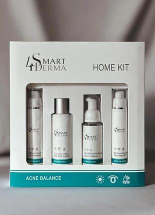 Smart4derma acne balance home kit — набор для ухода за жирной и комбинированной кожей с акне