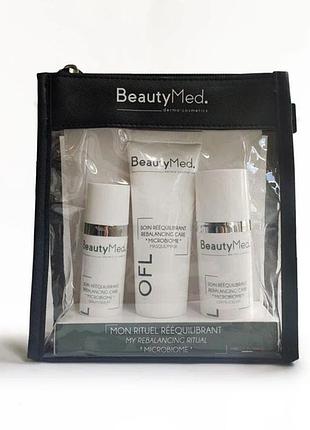 Набор для восстановление микробиома кожи microbiome serum cream mask beautymed 30мл+50мл+75мл