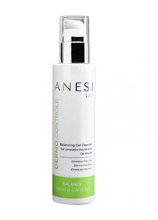 Очищаючий гель для відновлення балансу шкіри обличчя dermo balancing gel cleanser anesi lab 200 мл (anesi 002)