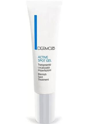 Активний гель для локальной корекций dermo28 pura active spot gel 15ml (d28-0058)