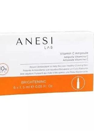 Концентрат для освітлення шкіри обличчя 3c vitamin glow radiance boost ampolles anesi lad 1x1,5мл (anesi 060)