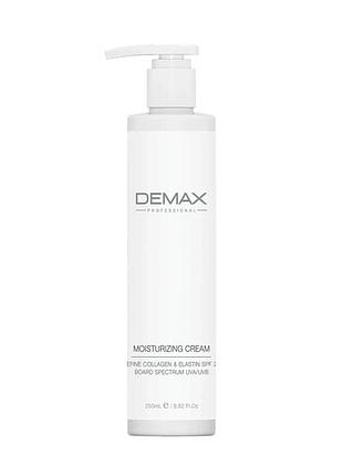 Зволожуючий денний крем з колагеном та еластином spf 25 moisturizing cream spf 25 demax 250 мл
