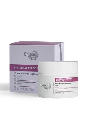 Легкий мульти-пептидний крем multi peptide light cream brilace 50 мл