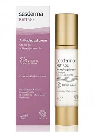 Крем-гель для обличчя против зморщок sesderma reti-age anti-aging gel cream 50 мл
