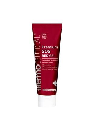 Маска-гель для чутливої та подразненої шкіри premium sos red gel thermoceutical 100 мл