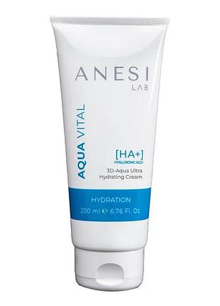 Крем для глибокого зволоження кожи обличчя 3d-aqua ultra hydrating cream anesi lab 200 мл (anesi 023)