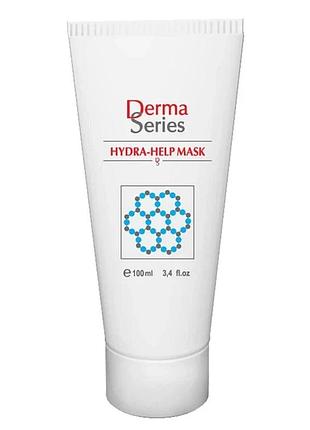 Восстанавливающая маска для максимального зволоження hydra-help mask derma series 100 мл