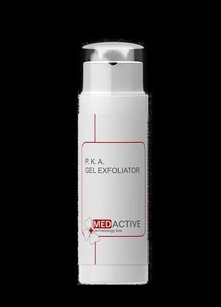 Гель-пілінг із фруктовими кислотами medactive p.k.a. gel exfoliator peeling & fruit acids aha, 50мл