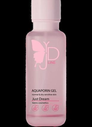 Гель для вмивання для нормальної та сухої шкіри medactive jd line aquaporin gel, 120 мл