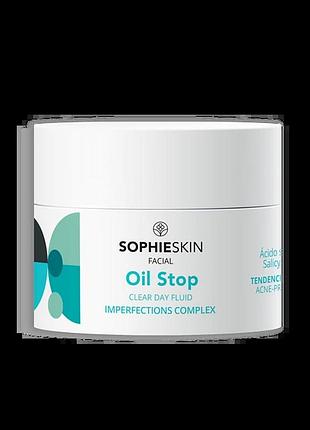 Sophieskin прозорий дневной флюид oil stop clear fluid 50 мл