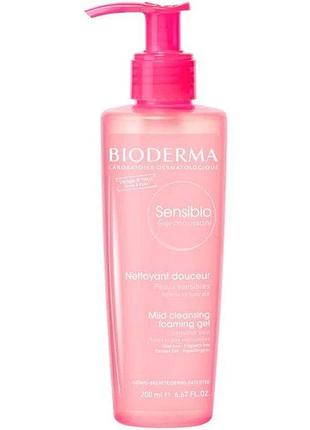 Гель очищуючий для чутливої шкіри bioderma sensibio gel moussant 200 мл