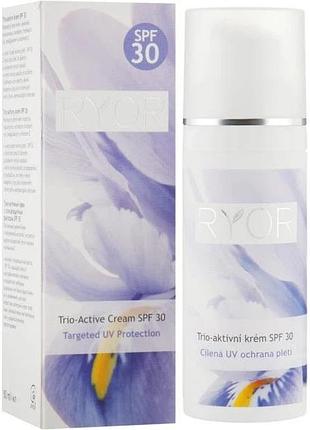 Trio-активний крем с сонцезахисним фактором spf 30 trio-active cream ryor 50 мл