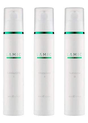 Lamic cosmetici ультралифтинг для обличчя та зони декольте ultra-lifting per il viso e la zona del decollete 7 процедур 3*50 мл