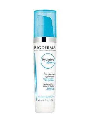 Сироватка для зневодненої чутливої шкіри bioderma hydrabio serum moisturising concentrate 40 мл
