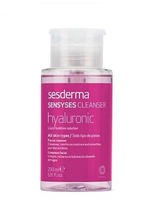 Тонизующий средство с гиалуроновой кислотою sesderma sensyses cleanser hyaluronic 200 мл