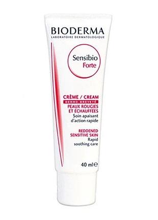Крем для догляду за подразненою чутливою шкірою bioderma sensibio forte cream 40 мл
