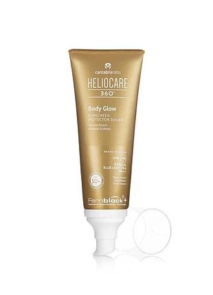 Сяючий сонцезахисний крем-гель cantabria labs для тіла heliocare 360º body glow spf 50+ 100 мл