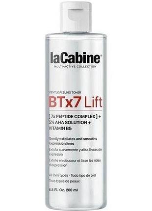 Тоник-пилинг с 7-пептидным комплексом и aha-кислотами btx7 lift peeling toner lacabine 200 мл