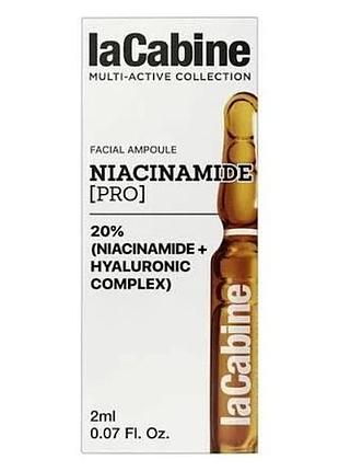 Сироватка для обличчя niacinamide pro 20% serum lacabine 2 мл (mapd-03771)