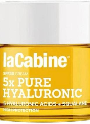 Увлажняющий крем против зморшок з 5 гиалуроновими кислотами та spf30 5xpure hyaluronic spf30 lacabine 50 мл (mapd-03905)