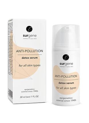Відновлююча антиполюшн сироватка surgene detox serum piel 30 мл
