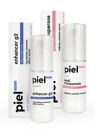 Комплекс piel cosmetics інтенсивна корекція куперозу anti couperose сироватка 30мл 2 шт