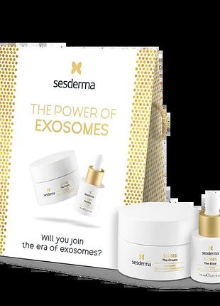 Премиальный омолаживающий набор sesderma exoses premium pack: сыворотка 15 мл + крем 50 мл