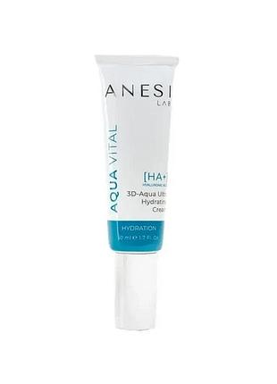 Крем для глибокого зволоження шкіри обличчя 3d-aqua ultra hydrating cream anesi lab 50 мл (anesi 022)